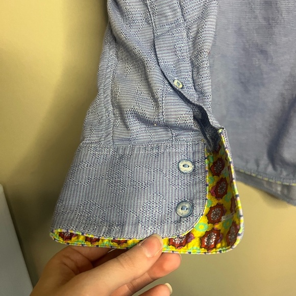 Robert Graham Flip Cuff Embroidered Button Down - Picture 10 of 16